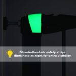 Graphite Glow in the Dark Steel Pet Gate - Image 3