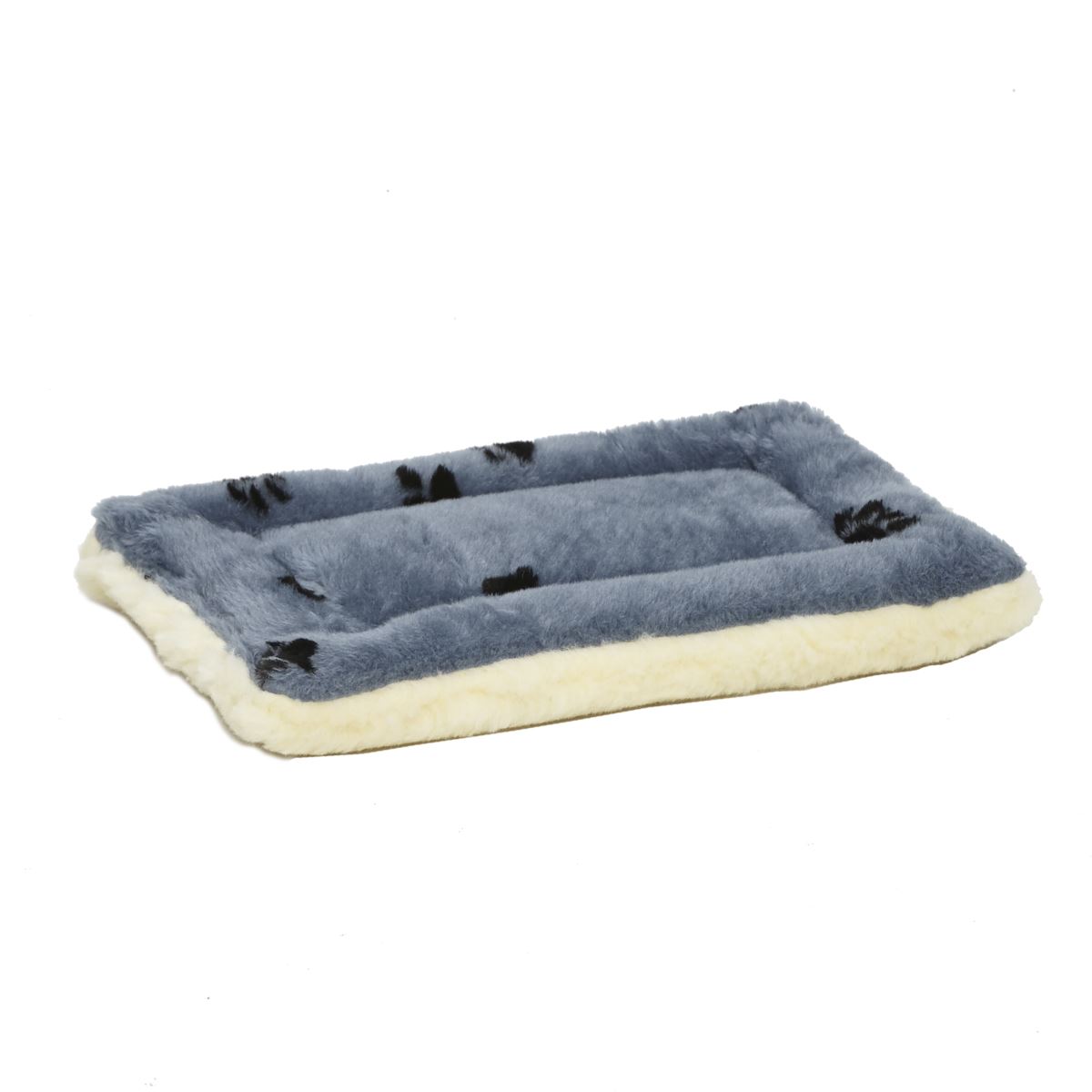 4 QuietTime Reversible Paw Print Fleece Pet Bed - 18 inch - Image 1