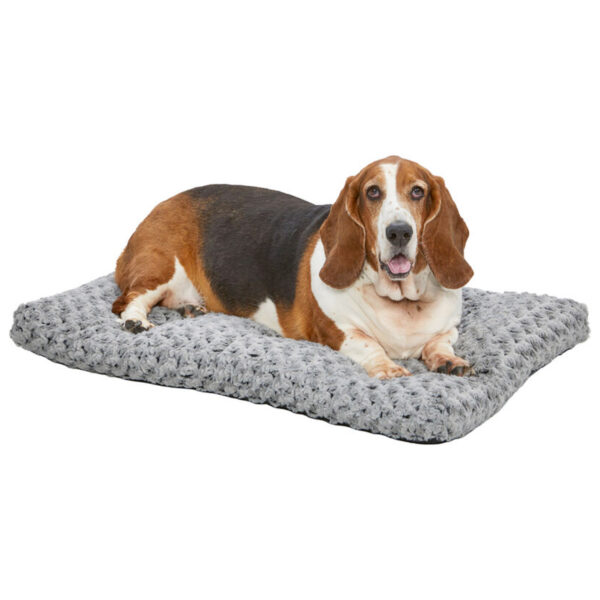 40636-SGB-600x600-1.jpg QuietTime Deluxe Ombr Swirl Pet Bed - Grey, 42 inch - Image 1