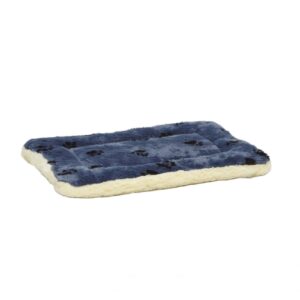 QuietTime Reversible Paw Print Fleece Pet Bed - 24 inch