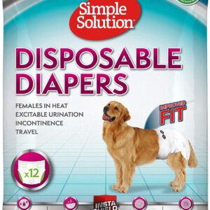 Simple Solution Disposable Female Dog Diapers – XXL