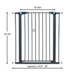 Graphite Glow in the Dark Steel Pet Gate - Image 6