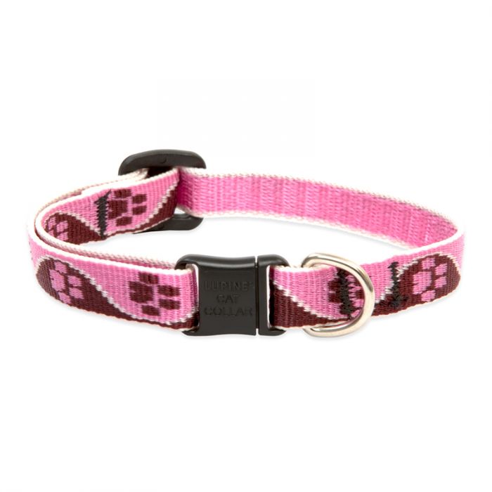 6 SPRING FLING Cat collar Originals - Without Bell, TICKLED PINK - Image 1