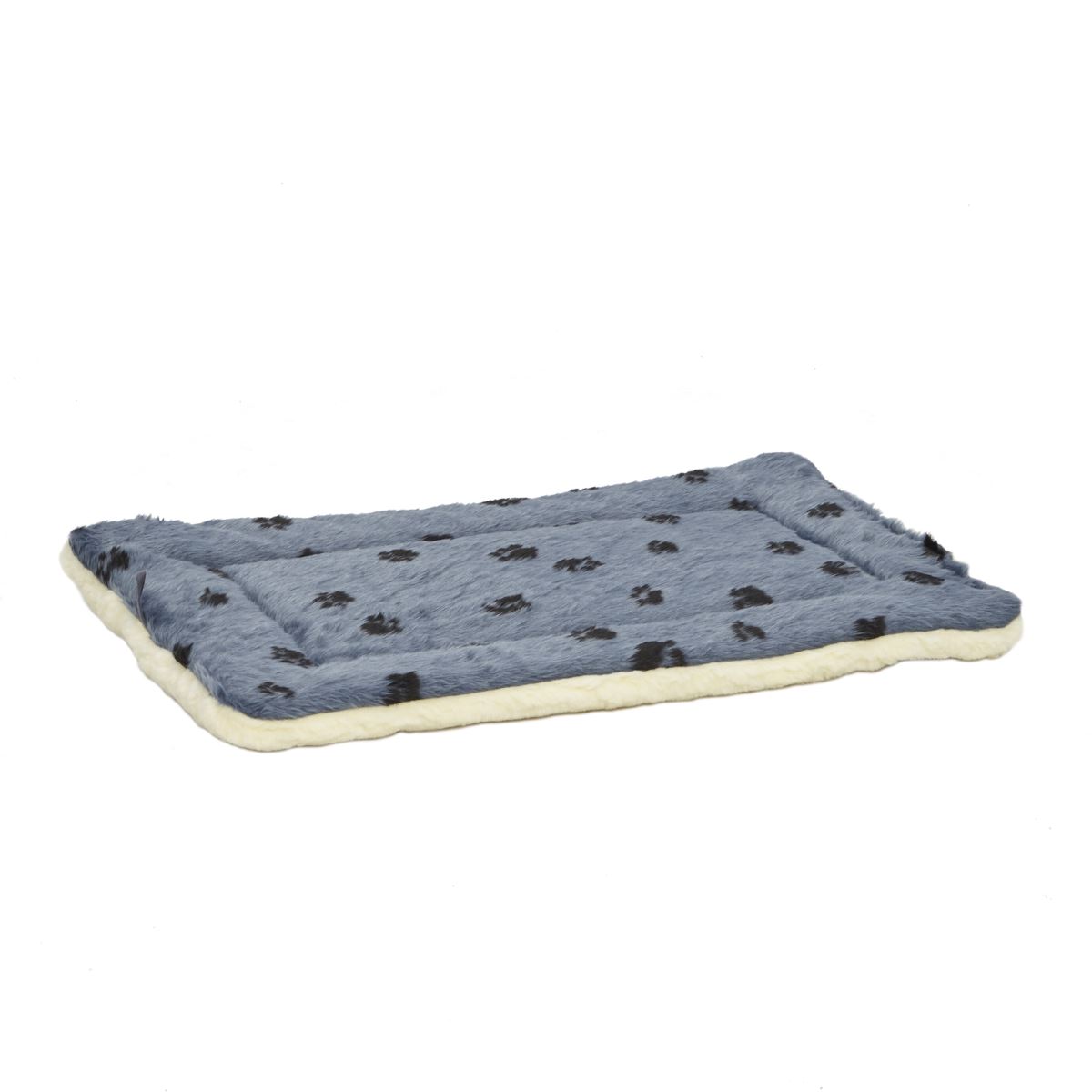 6 QuietTime Reversible Paw Print Fleece Pet Bed - 30 inch - Image 1