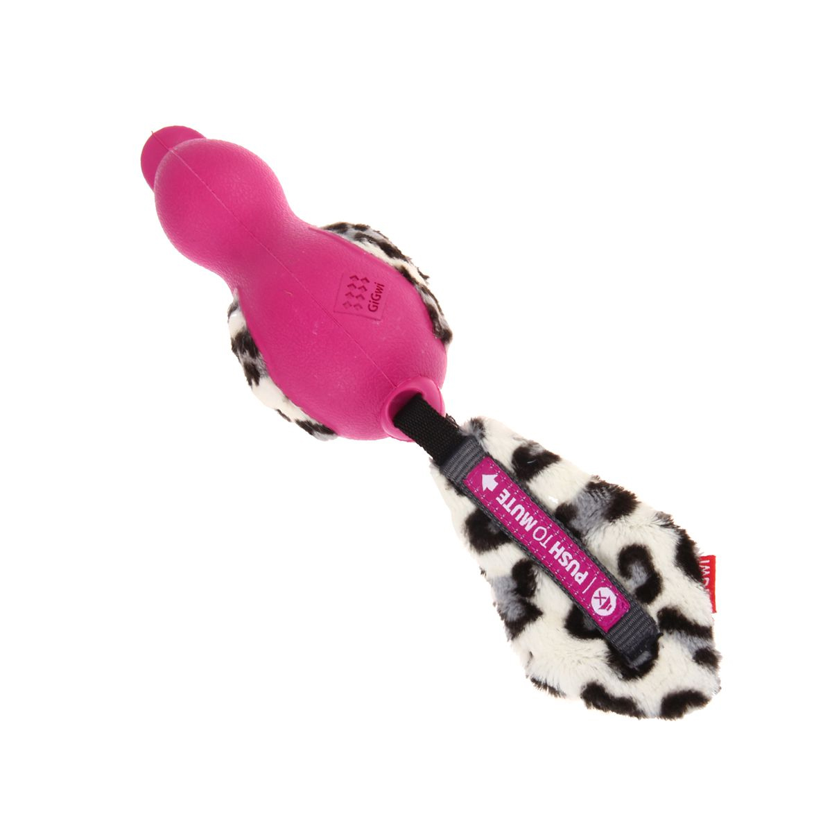 6 Push To Mute Duck with Plush Tail - Pink - Image 1