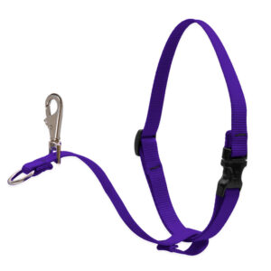 Dog Basic Solids No Pull Harness - 1" width - 26" -38", Purple