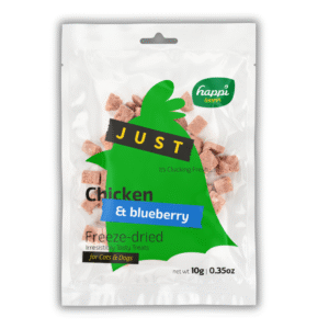 Happi Skippi Just Freeze-Dried Treat Chicken&Blueberry for Cats and Dogs 10g
