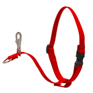 Dog Basic Solids No Pull Harness - 3/4" width - 16" -26", Red