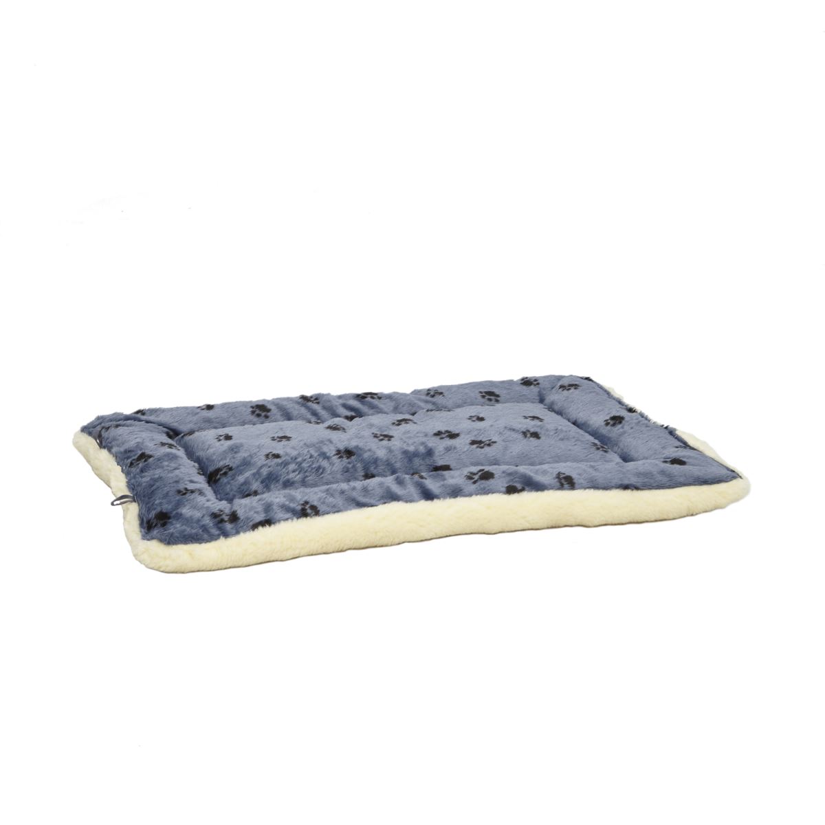 8 QuietTime Reversible Paw Print Fleece Pet Bed - 42 inch - Image 1