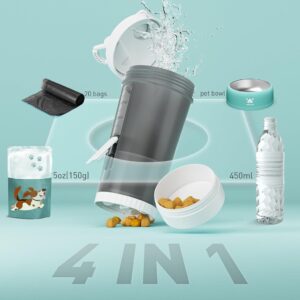 Pawgether Pure Travel 1 [PT1]- 4 in 1 Pet Travel Bottle
