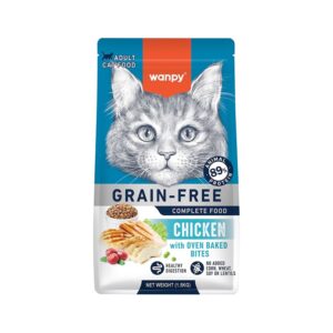 Wanpy Grain Free Complete Food for - Adult Cat – Chicken Recipe, 1.5kg