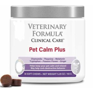 Synergy Labs Veterinary Formula Clinical Care Pet Calm Plus 150g (30 counts)[Count - 30, Weight - 150g]