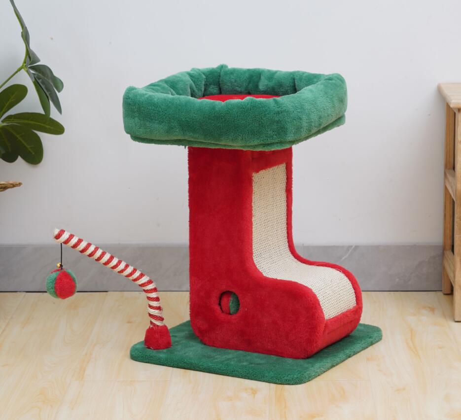 HY220859 Catry Cat Tower With Scratcher 35x35x47cm - Image 1