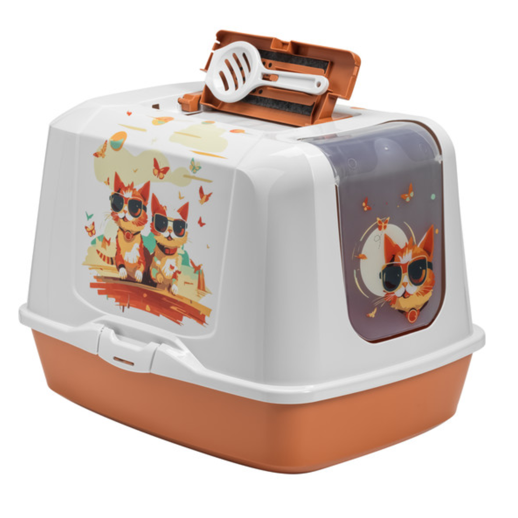 MOD-BJ61-0439-IL41 Moderna Trendy Cat Jumbo Indy&Louise L 57.7 x W 44.5 x H 42.4 cm - Image 1