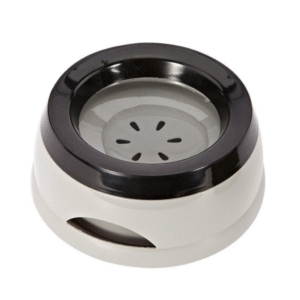 Pado Classic Round Anti Spill Pet Bowl 15.3×18.9×8cm-Grey