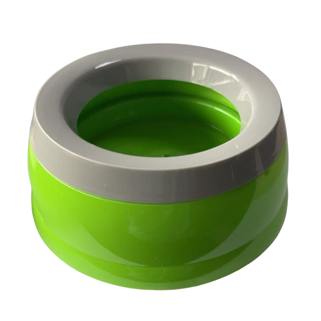 PD-13201 Pado Classic Round Anti Spill Pet Bowl 15.3×18.9×8cm-Green - Image 1