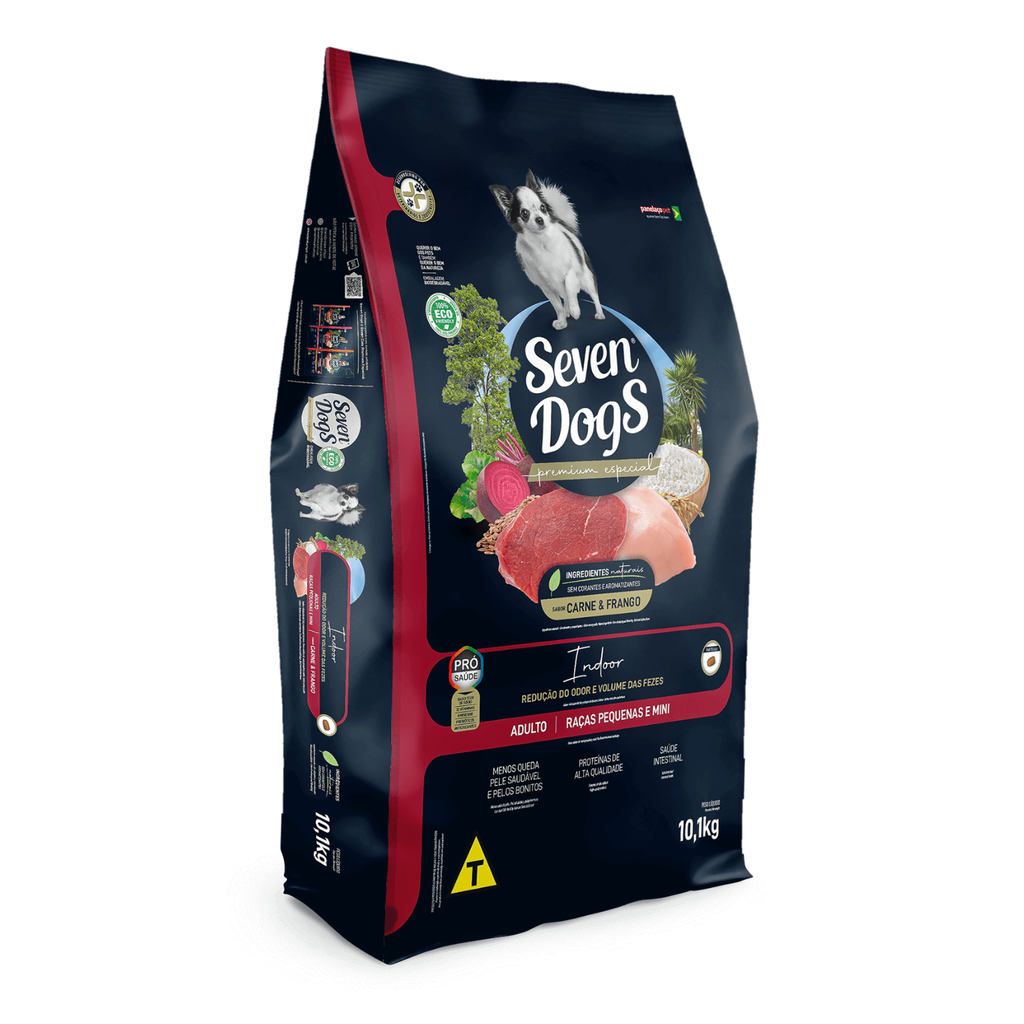 SDG2409 Seven Dogs Dog Food For Adult - Small And Mini Breeds-Beef & Chicken 10 kg+100g - Image 1