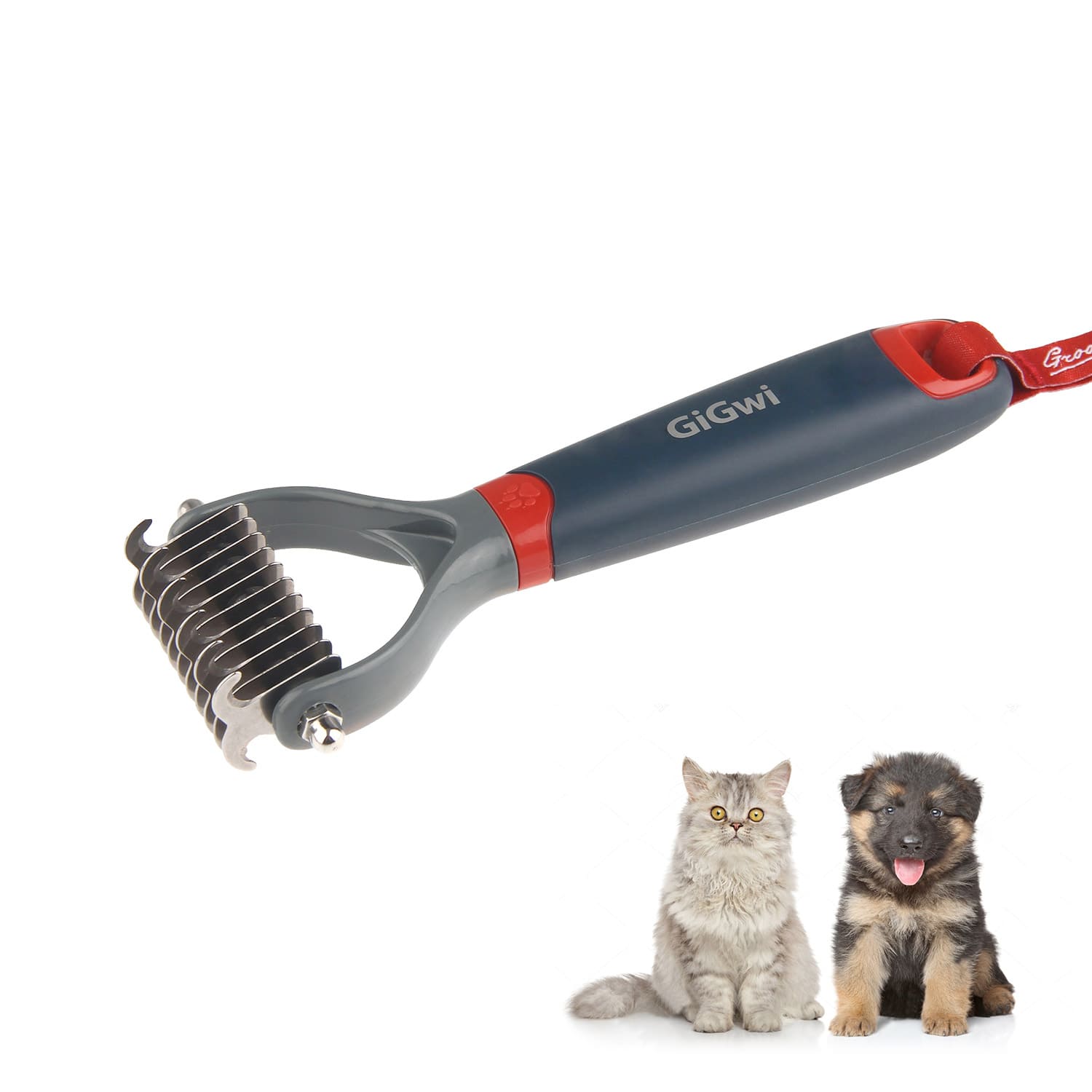 0 Dual Head Dematting Comb 11 Teeth for Dogs & Cats - Image 1