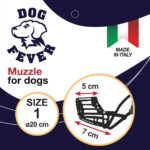 Dog Fever Plastic Dog Muzzle with Nylon Strap