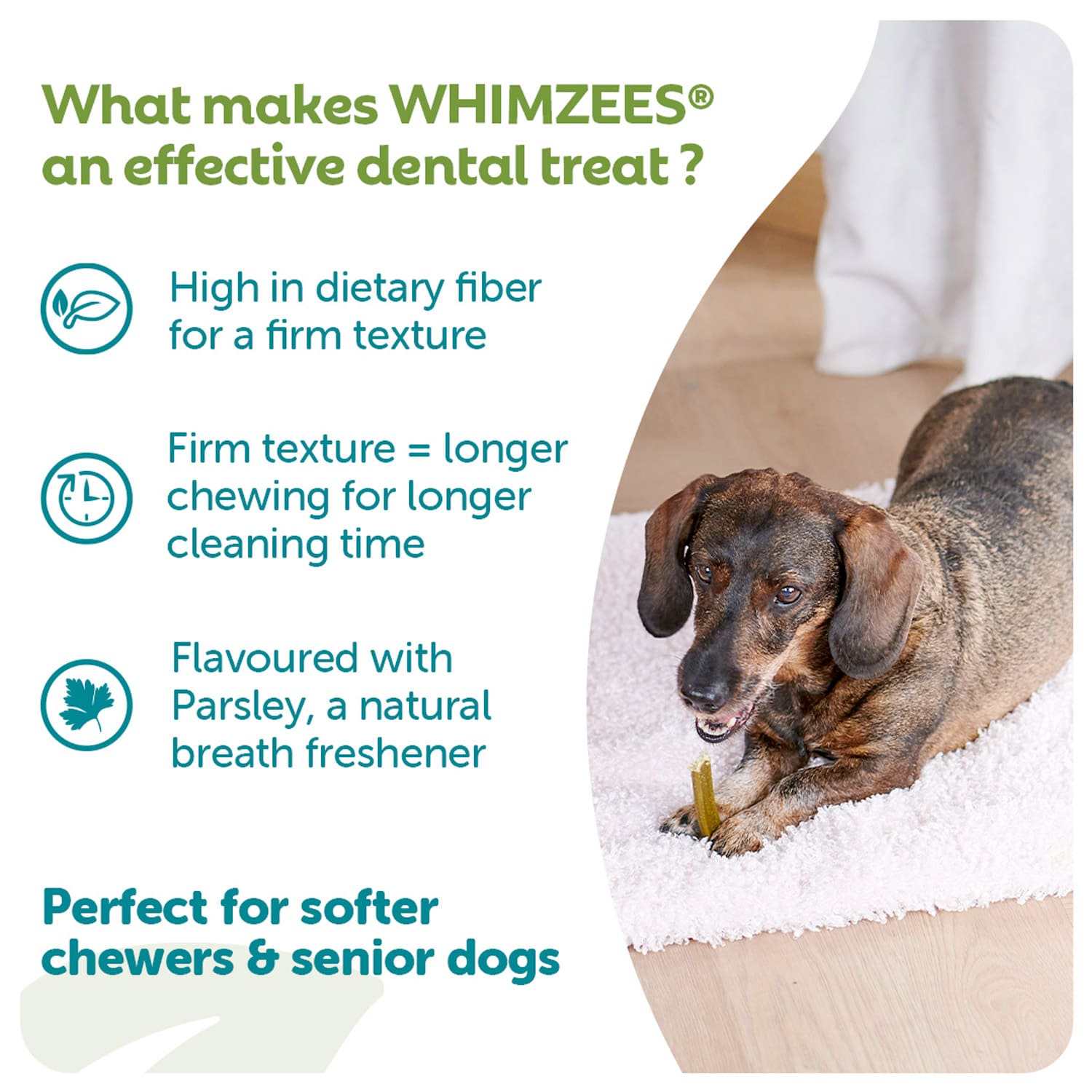 1 Whimzees Soft Daily Dental Dog Treats Value Bag - Image 1