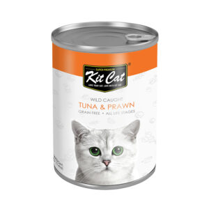 Kit Cat Wild Caught Tuna With  Canned Cat Food 400G - Tuna with Prawn