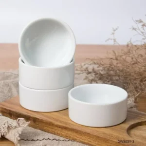 PETBROO WHITE CERAMIC BOWL