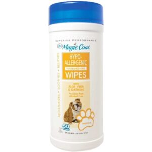 Four Paws Magic Coat Unscented Hypoallergenic Wipes 6/50ct