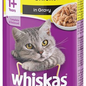 Whiskas Beef in Gravy Cat Food, 80 gm