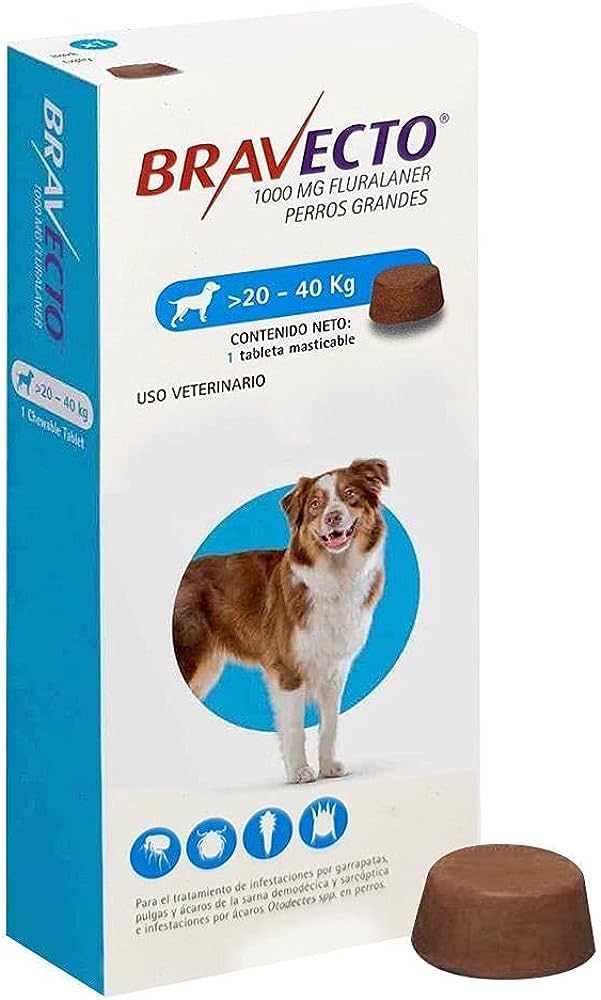 17265746121145151512.jpg Bravecto for Dogs 20 - 40 kg Tablet 1000mg - Image 1