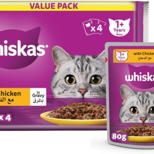 Whiskas Pouch Chicken 80g (4 x 80g)
