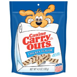 Canine Carry Outs Snacks Chicken Flavour Dog Treats 128g - 4.5 oz.