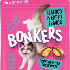 Bonkers Seafood and Eat it Flavour Cat Treats 85g - 3 oz.