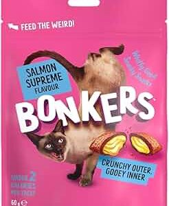 Bonkers Salmon Supreme Flavour Cat Treats 85g - 3 oz.