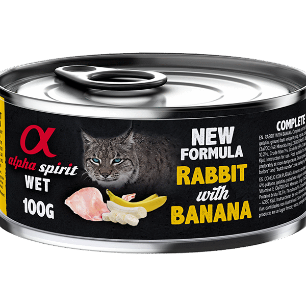 Alpha Spirit Wet Food for Cats RABBIT 100g