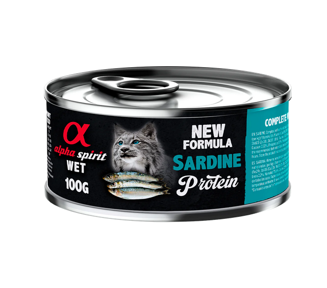1744725383493315322.png Alpha Spirit Wet Food for Cats SARDINE 100g - Image 1