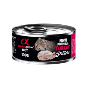 Alpha Spirit Wet Food for Cats TURKEY 100g