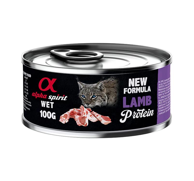 1744725400181854885.jpg Alpha Spirit Wet Food for Cats LAMB 100g - Image 1