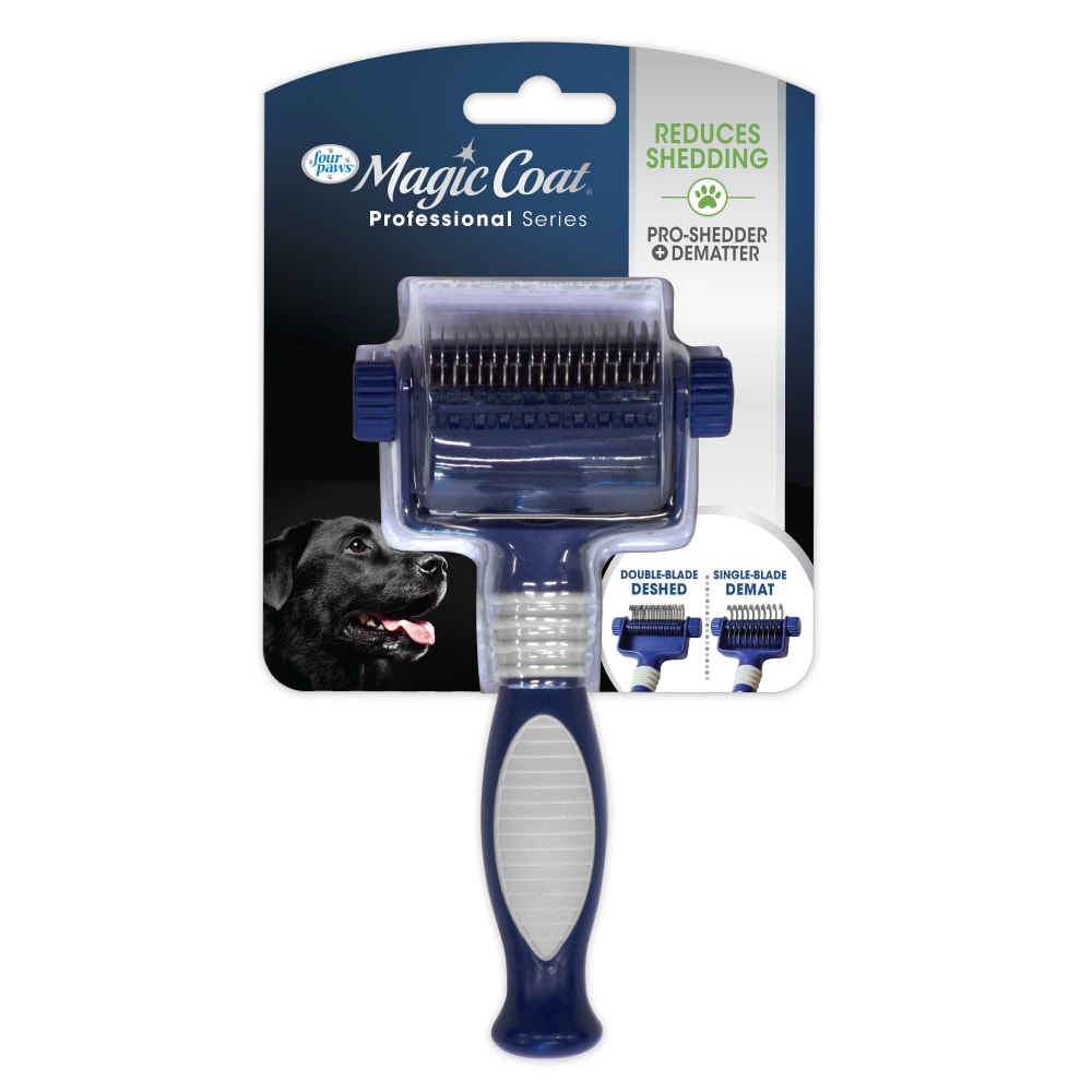 1750753933738875330.jpg Four Paws Magic Coat Professional Series 2-In-1 Quick Shed Dematter Tool One Size - Image 1