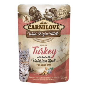 Carnilove Turkey enriched with Valerian Root for Adult Cats (Wet Food Pouches) - 85g