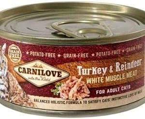 Carnilove Turkey & Reindeer for Adult Cats (Wet Food Cans) 100g