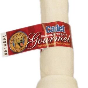 Cadet 10-11" Beef Hide (Rawhide) Knotted Bone Dog Treats & Chews