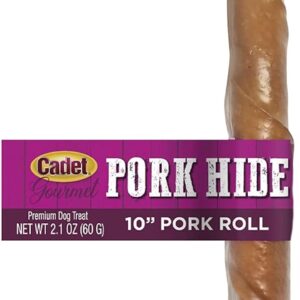 Cadet 10" Pork Roll Twist Dog Treats & Chews