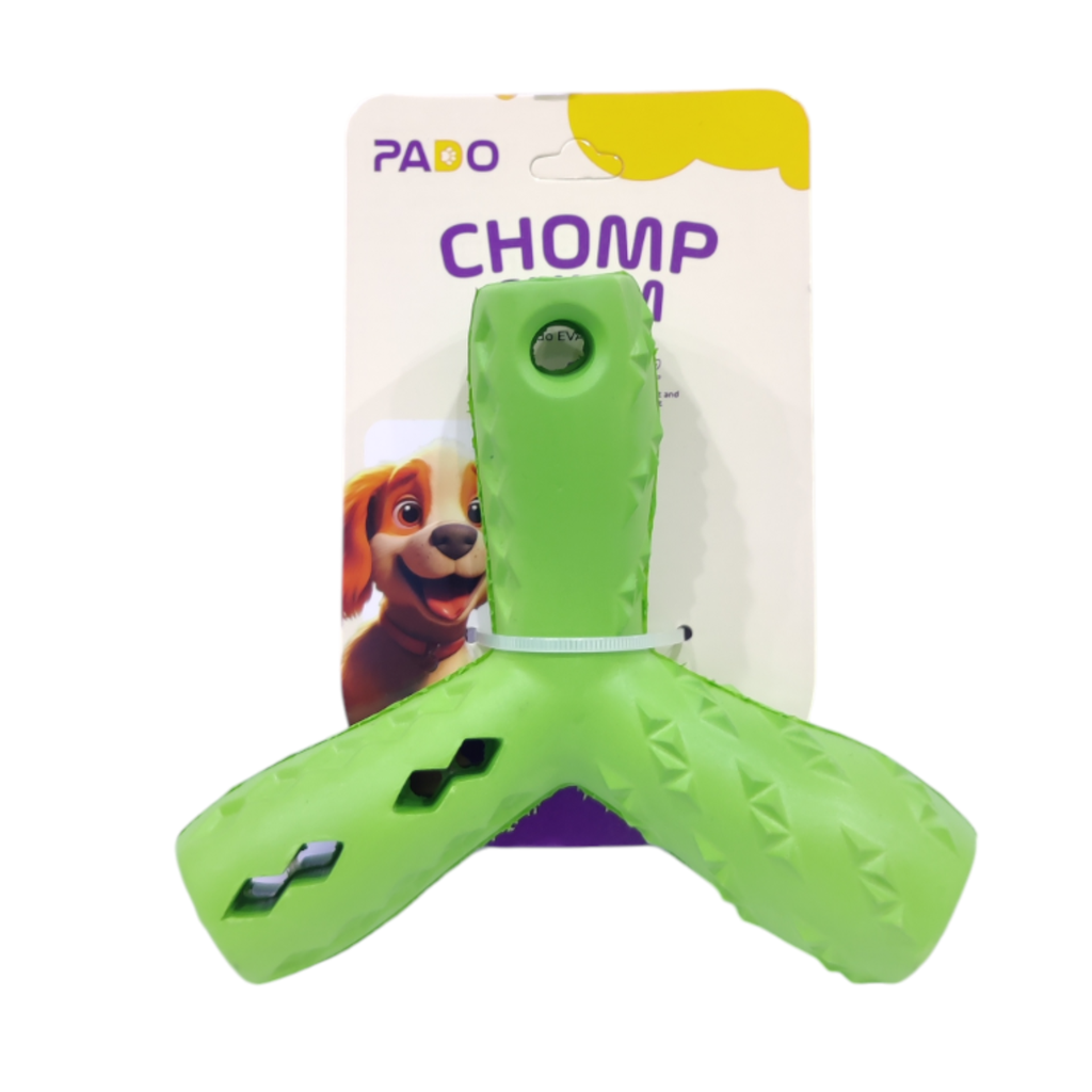 2 Pado Chomp Chum Hole Boomerang Eva toy 8x8x8cm - Image 1