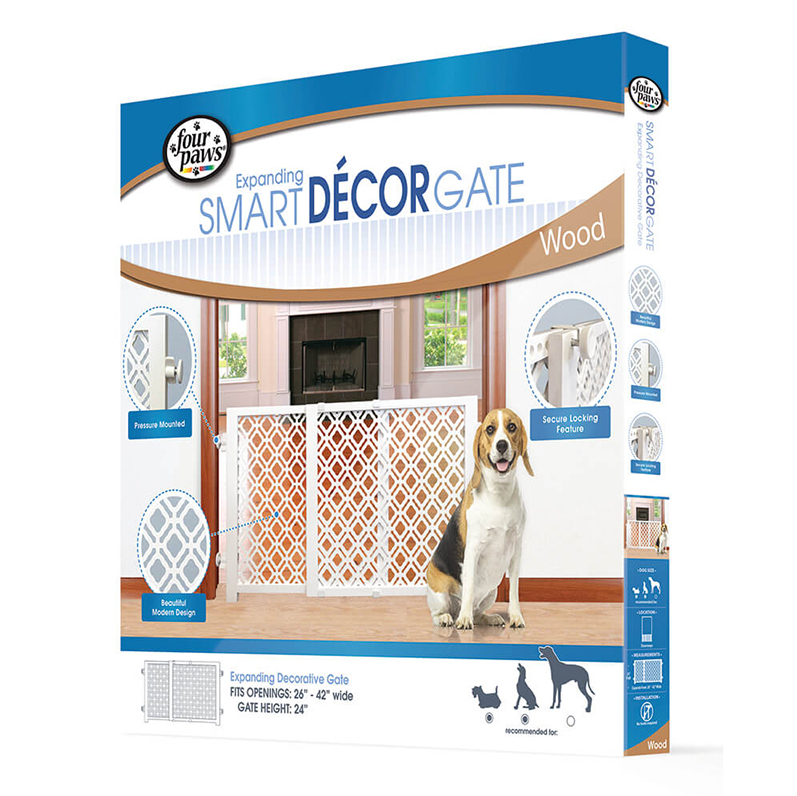 241114-124712.png Four Paws Decor Expanding Wood Gate 26-42" W X 24" H - Image 1
