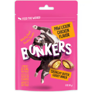 Bonkers pawlickin Chicken Flavour Cat Treats 85g - 3 oz.