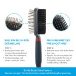 Double-Sided Brush Nylon Bristles & Pins for Dogs and Cats - Image 4