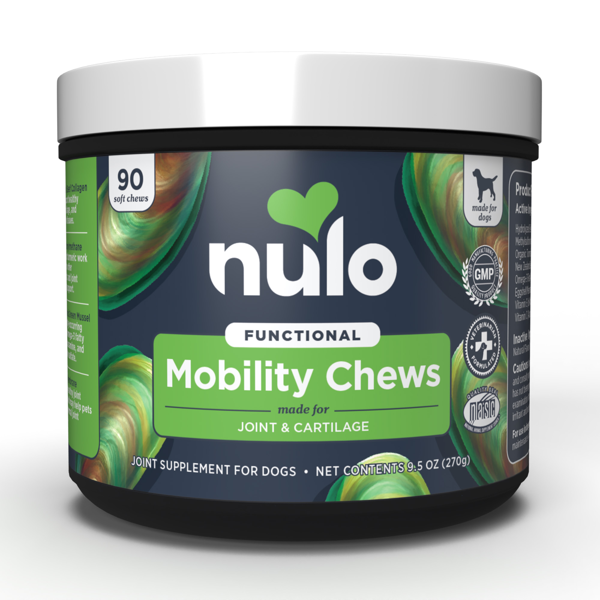 64d16338c42a91091ea5d92d81c96f66a768f810.jpg Nulo Mobility Soft Chew for Dogs - 9.5 oz (90 ct. Jar) - Image 1