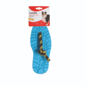 Camon Dog Toy  Rubber Sole with Rope