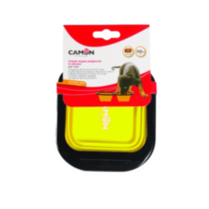 Camon Folding, Square and Silicone Double Bowl  Small  2X350Ml