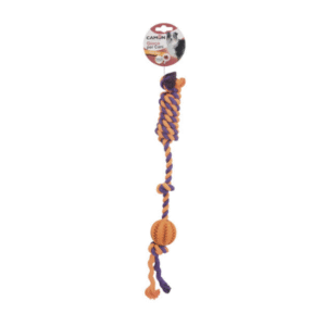 Camon Rubber Ball with Cotton Rope-